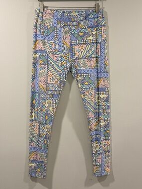 LuLaRoe Women’s Pastel Geometric Print Leggings Size Tall Curvy